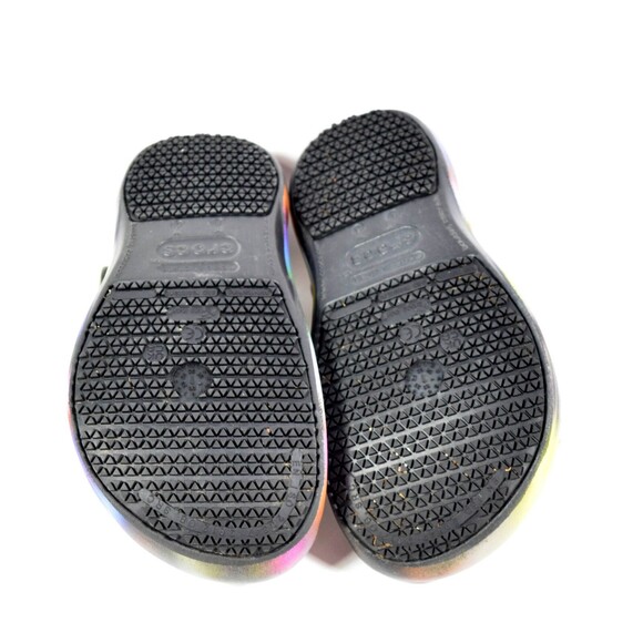 Women's Crocs Non-Slip Multi-Color Tie Dye Style Clog Shoes Size 6 - Picture 5 of 7